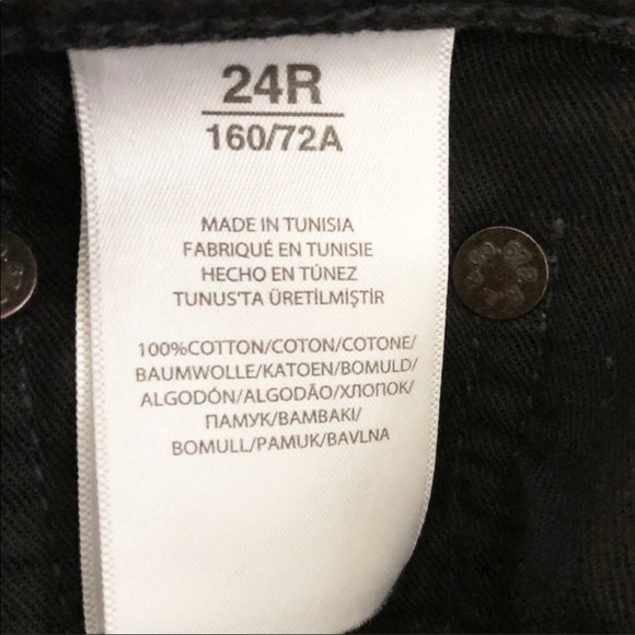 Polo Ralph Lauren Callen Studded High Rise Slim Jeans Black Sz 24 - Picture 10 of 13